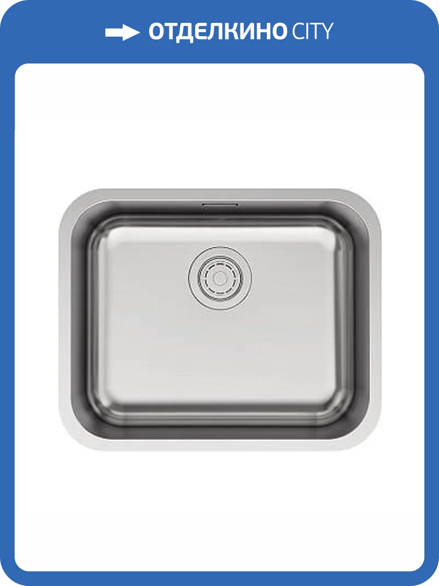 Мойка кухонная Paulmark Vello 53 Uni VE53-BS брашированная нержавеющая сталь фото 4