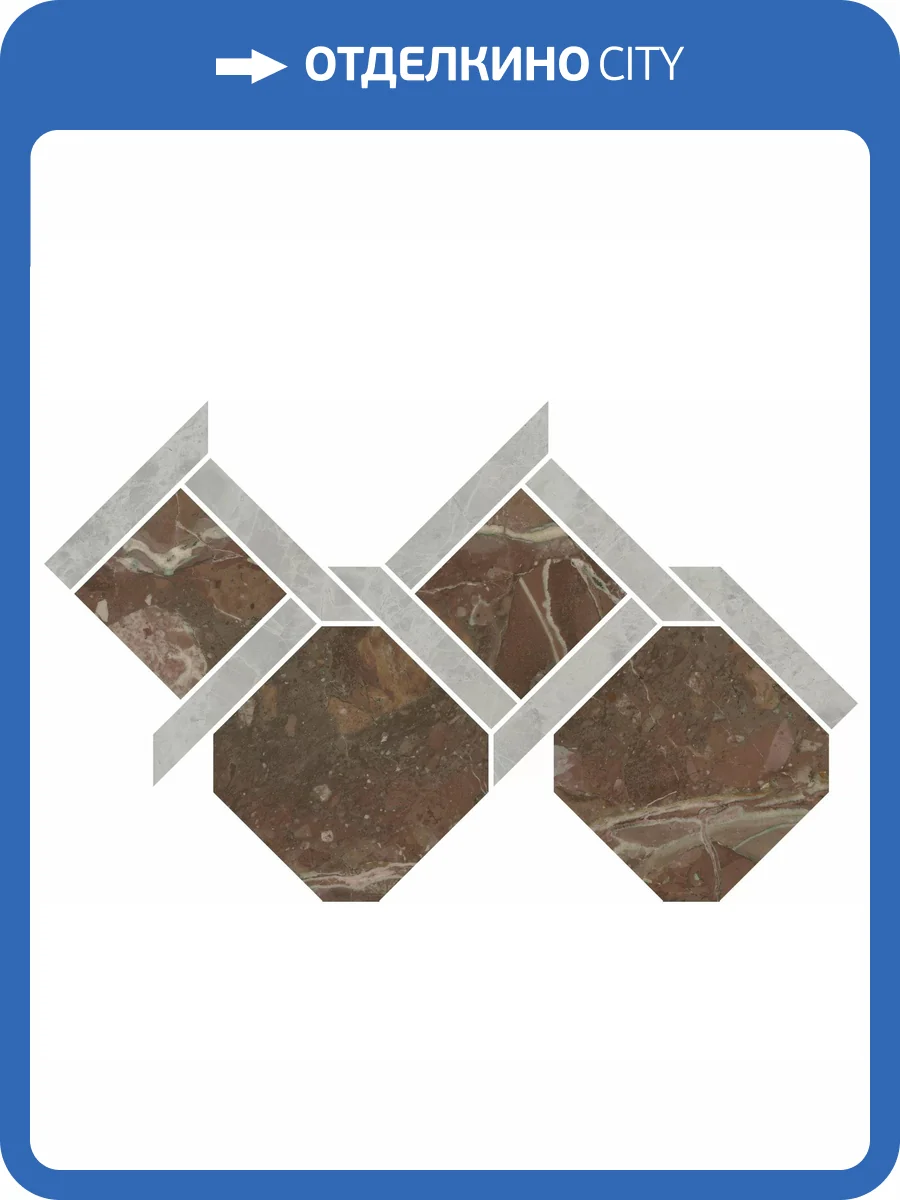 Декор Kerama Marazzi Риальто ID165 1 Наборный Лаппатированный 29.5x48 фото 20