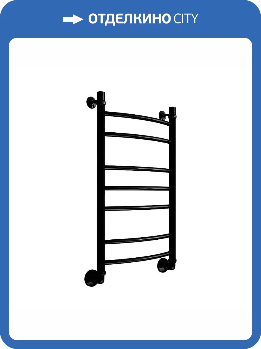 Полотенцесушитель водяной Маргроид Вид 5 05-8050-000-9005 800х500 черный матовый фото 3