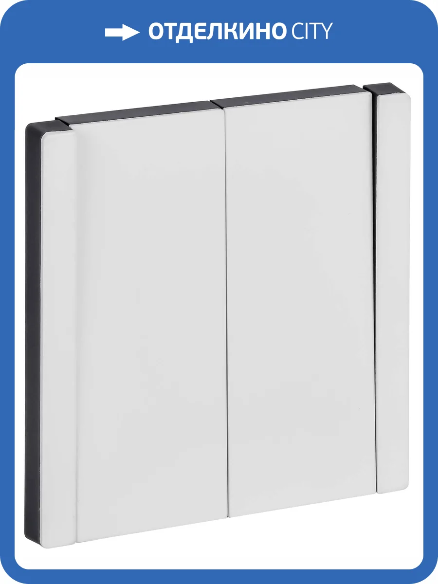 Выключатель 2-клавишный проходной IEK Forte&Piano FP-V22-0-10-1-M-K01 белый фото 3