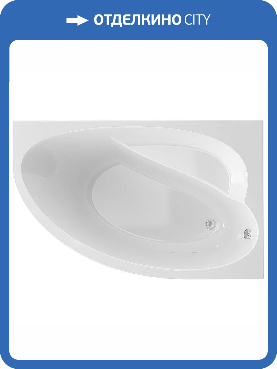 Акриловая ванна Timo Iva 160x100 правая фото 5