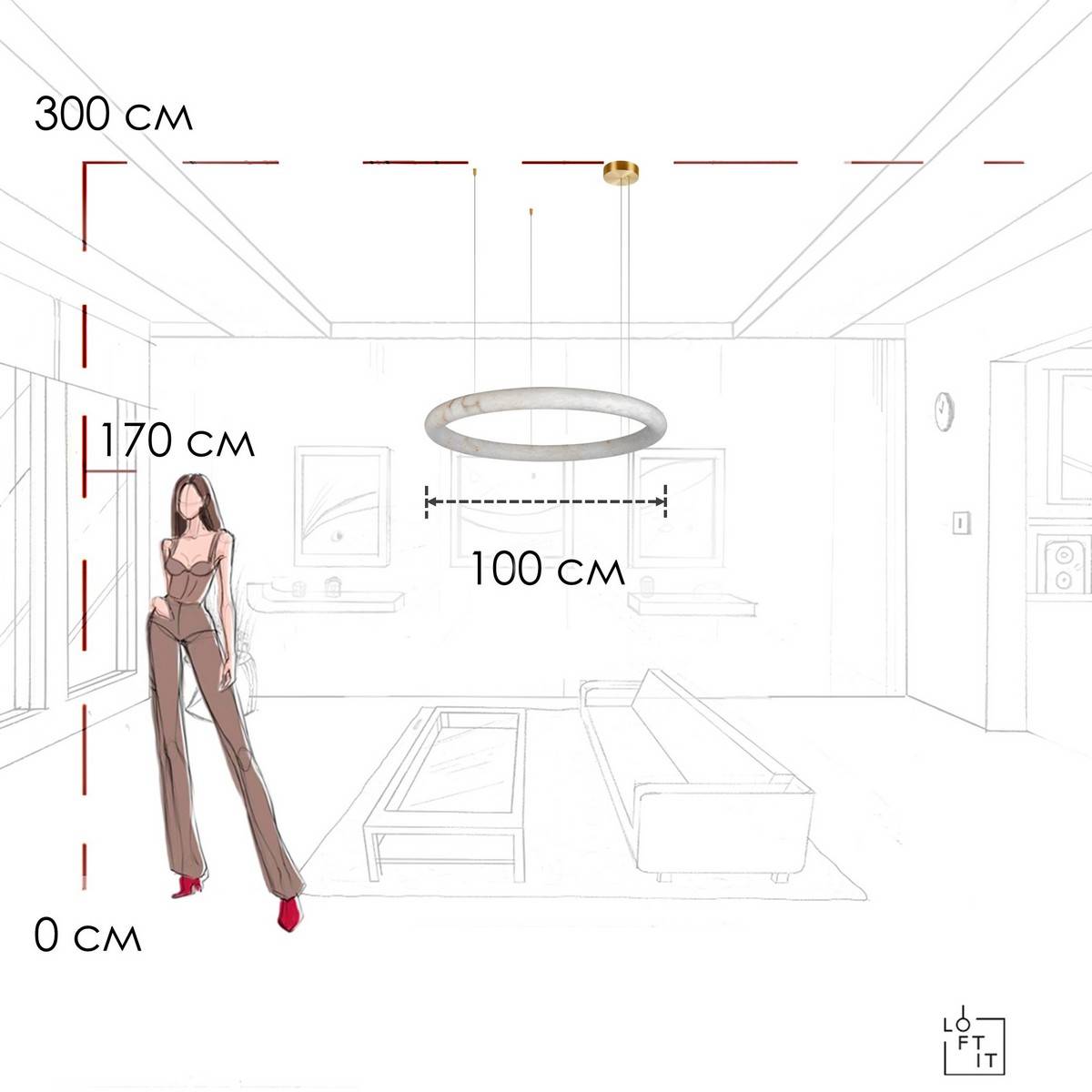 Подвесной светодиодный светильник Loft IT Oslo 10407/1000 фото 11