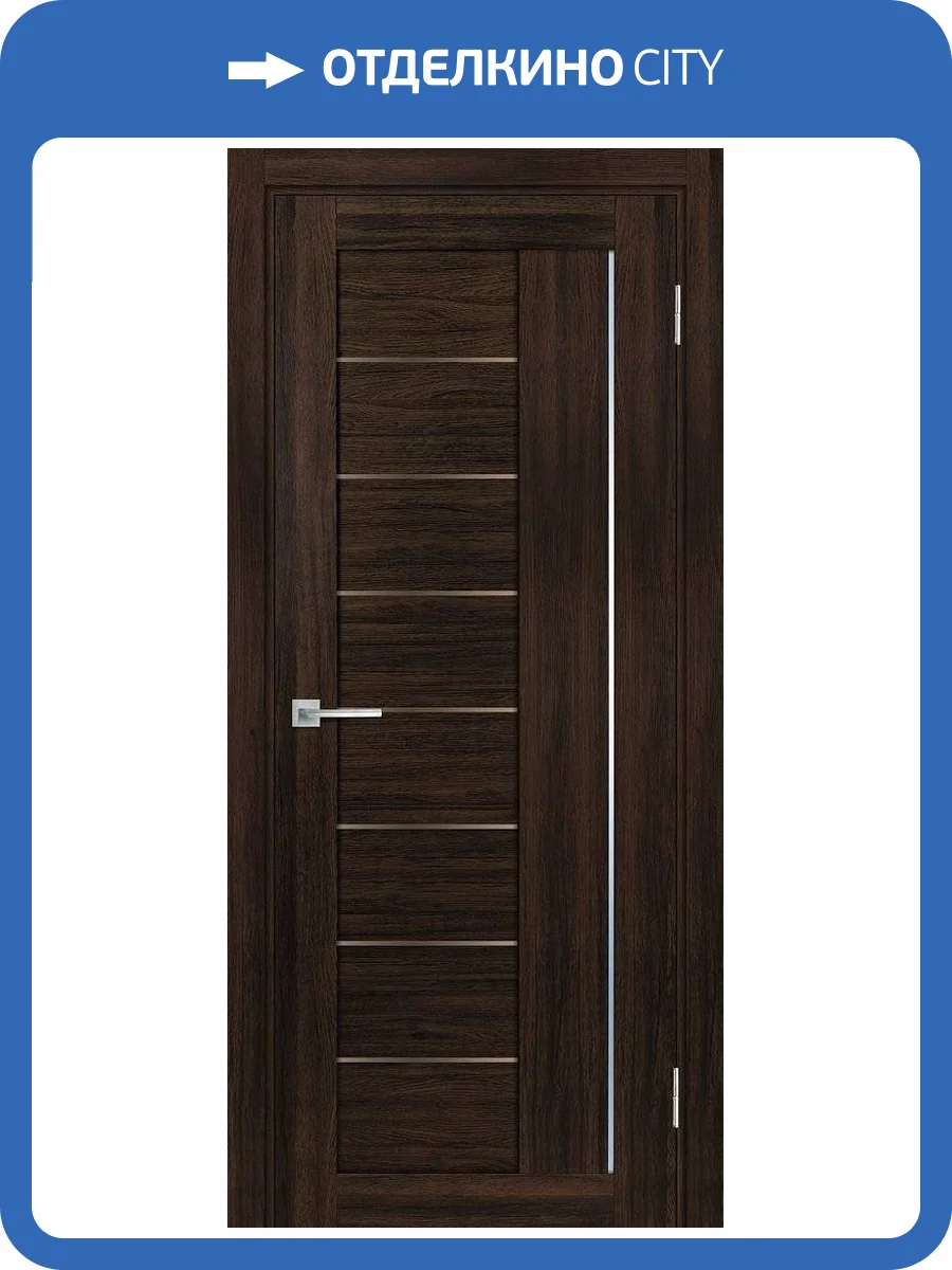 Межкомнатная дверь Profilo Porte PSL-17 полотно Сан-ремо шоколад, стекло бронза сатинат 800x2000 фото 2