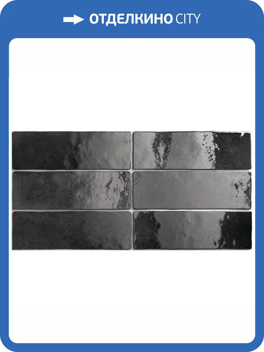 Керамическая плитка Equipe Artisan 24472 Graphite 6.5x20 фото 2