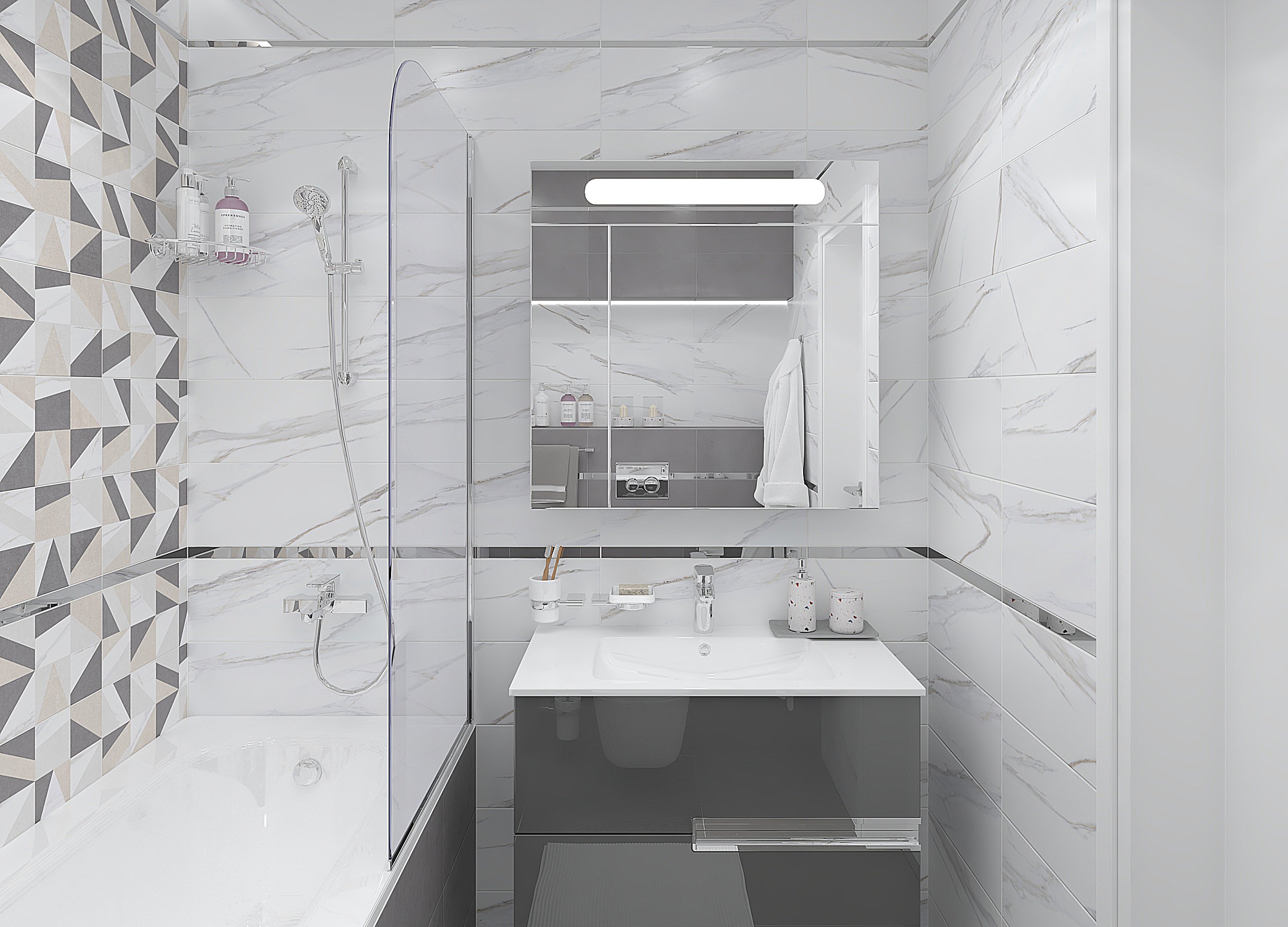 Laparet Elegance мозаика белый фото 4