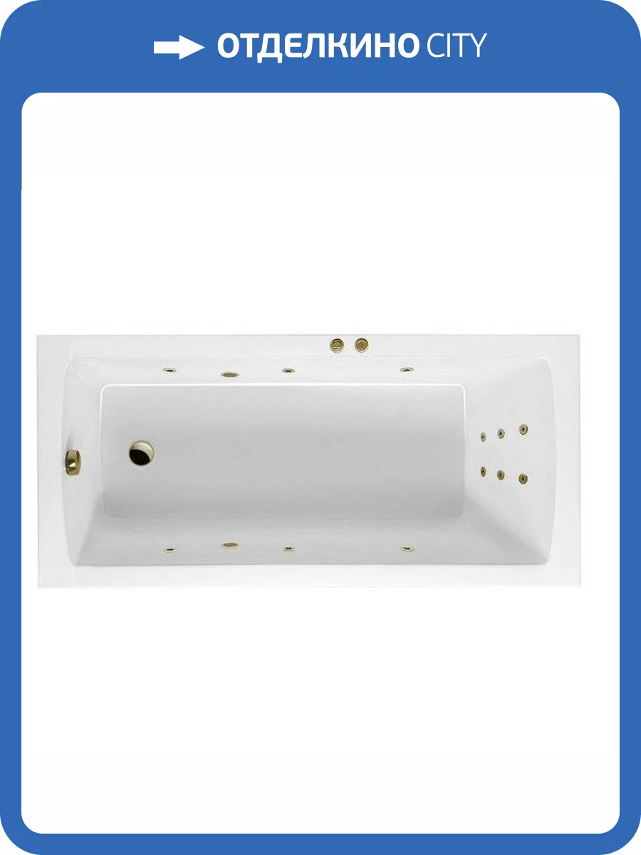 Акриловая ванна Excellent Aquaria LINE WAEX.AQU17.LINE.BR 170x75 бронза фото 4