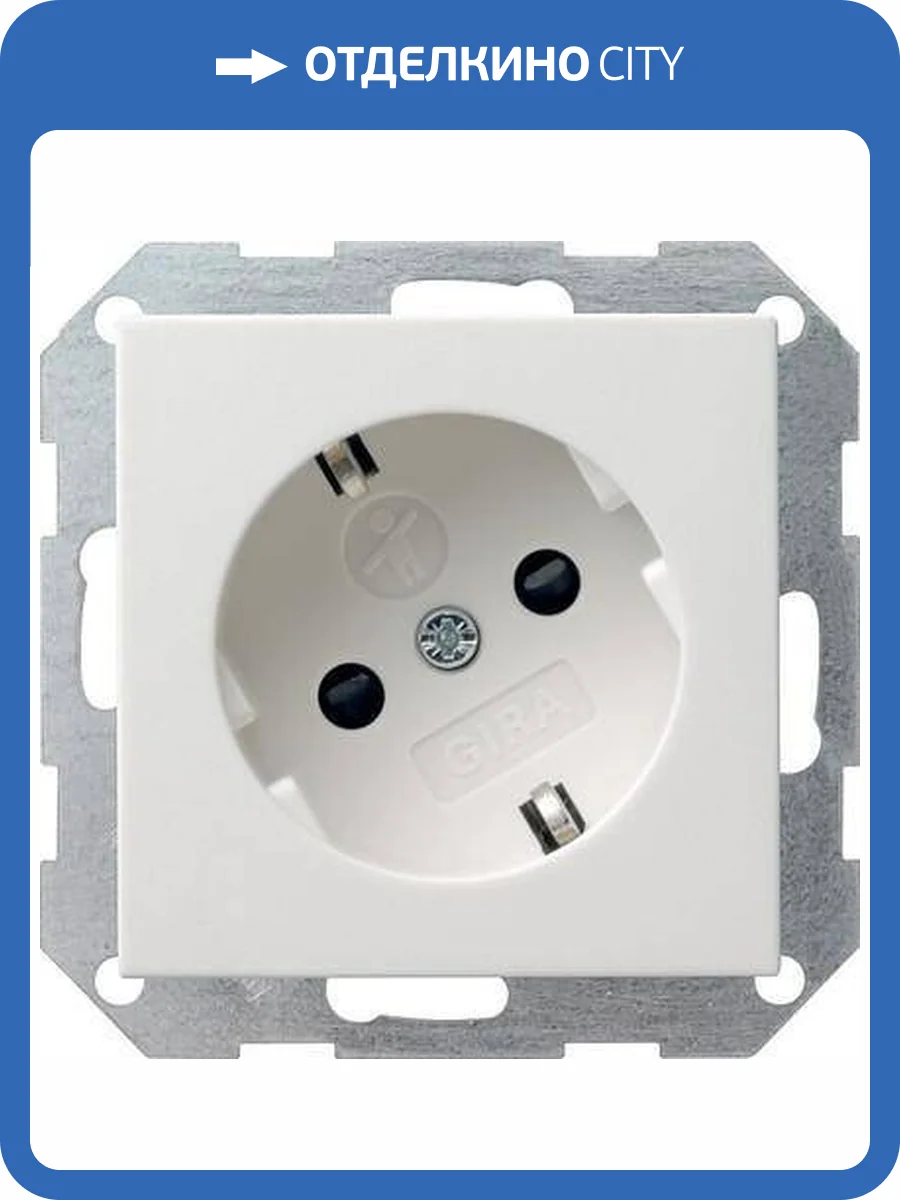 Розетка Gira System 55 Schuko с/з со шторками 16A 250V безвинтовой зажим чисто-белый шелковисто-матовый 041827 фото 2