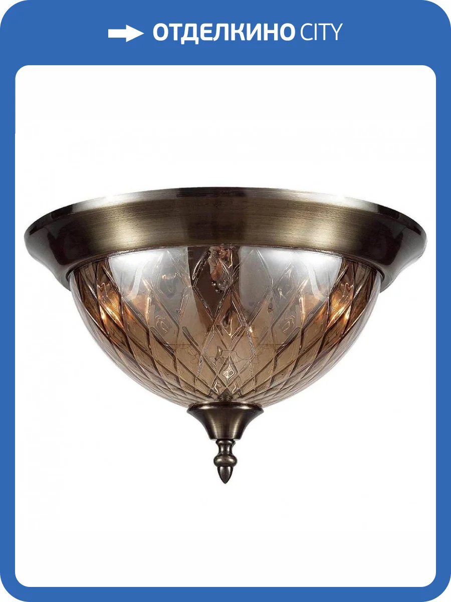 Потолочный светильник Crystal Lux Nuovo PL3 BR фото 2