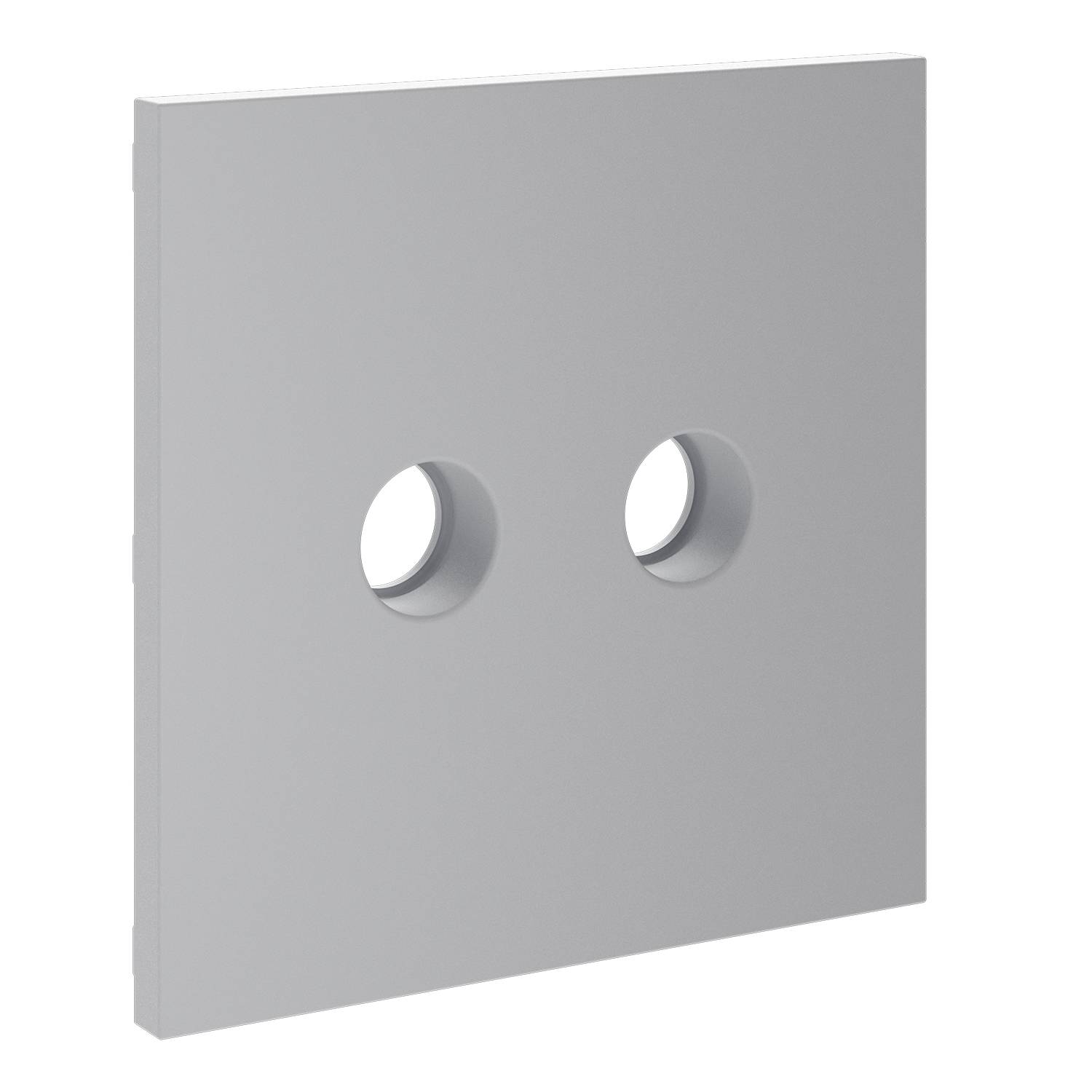 Лицевая панель для двойной ТВ розетки Voltum S70 VLS001616 серый