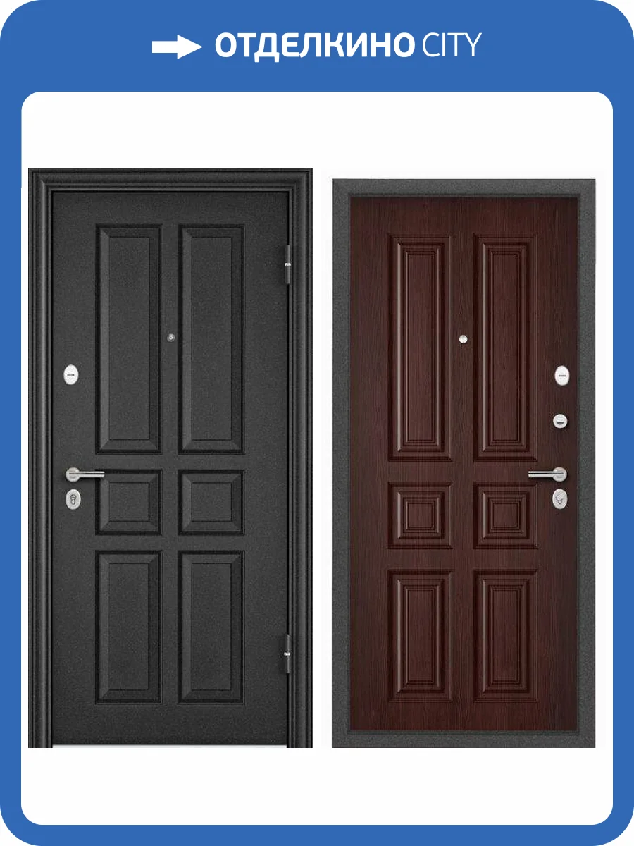 Входная стальная дверь Torex DELTA PRO MP 1989473 Темно-серый букле графит/ПВХ Лиственница темная 2030x860 фото 2