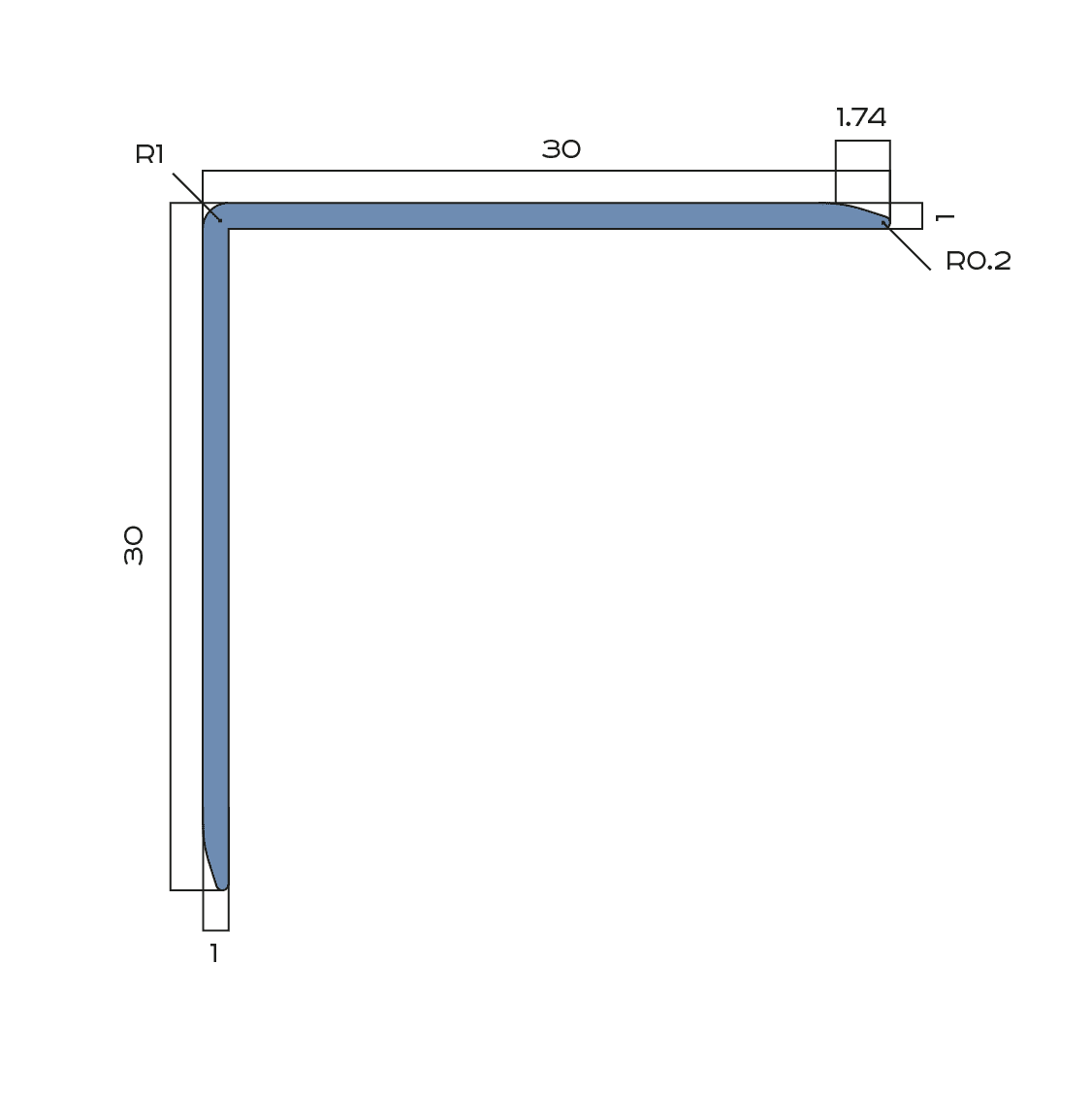 Уголок защитный Neexy pv65-06 MBR бронза матовая 270x3x3 фото 2