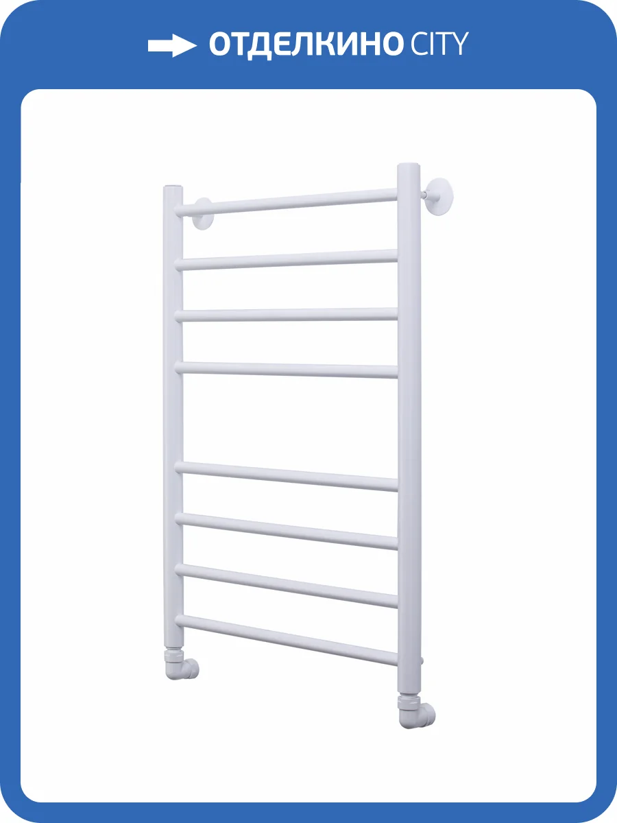 Полотенцесушитель водяной Comfysan Luce 013493 W-8 80/50 белый матовый фото 4