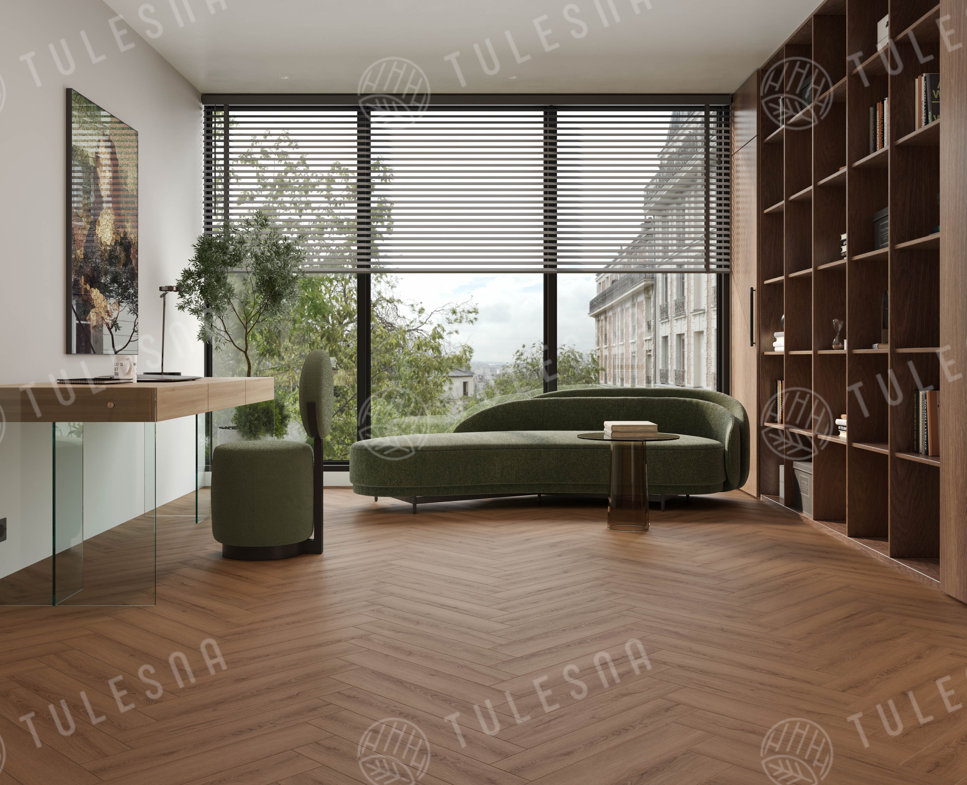 Ламинат Tulesna Селена Паркет (Selene Parquet) 12/34 4V LF504-31 Вануату 121x605 фото 4