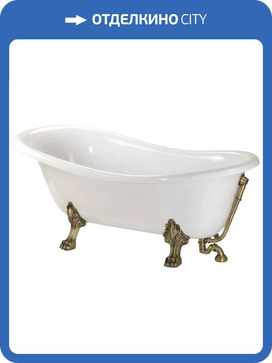 Ванна из искусственного камня Migliore Milady 26242 185x82 бронза фото 3