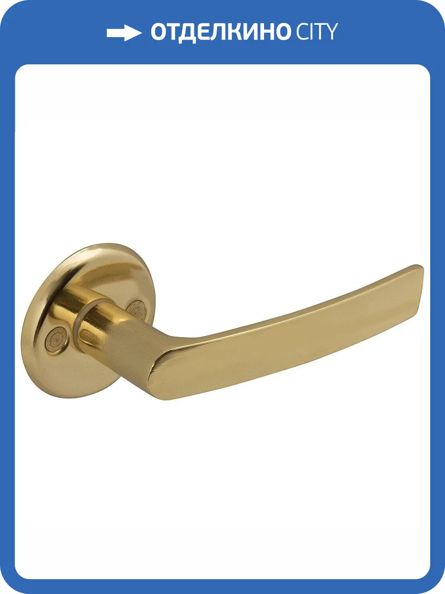 Дверная ручка Bravo FIN 16/006 G Золото фото 2