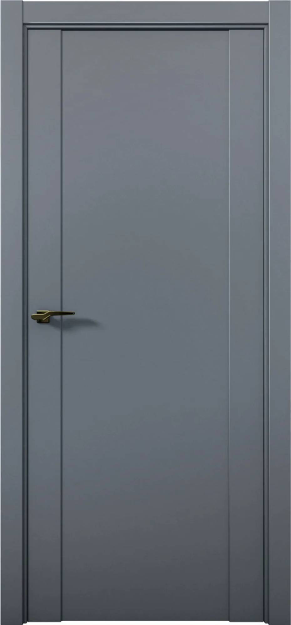 Межкомнатная дверь глухая Brandoors Prime 02 Полотно Антрацит 2000х900