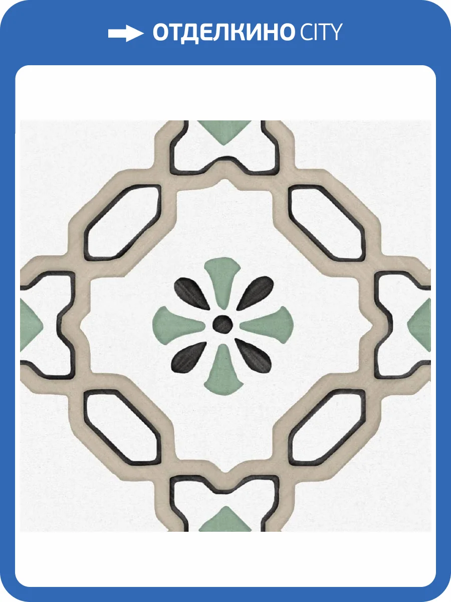 Керамогранит Ennface Pattern ENPTR6022MT2020 Ponza Lilly 20x20 фото 3