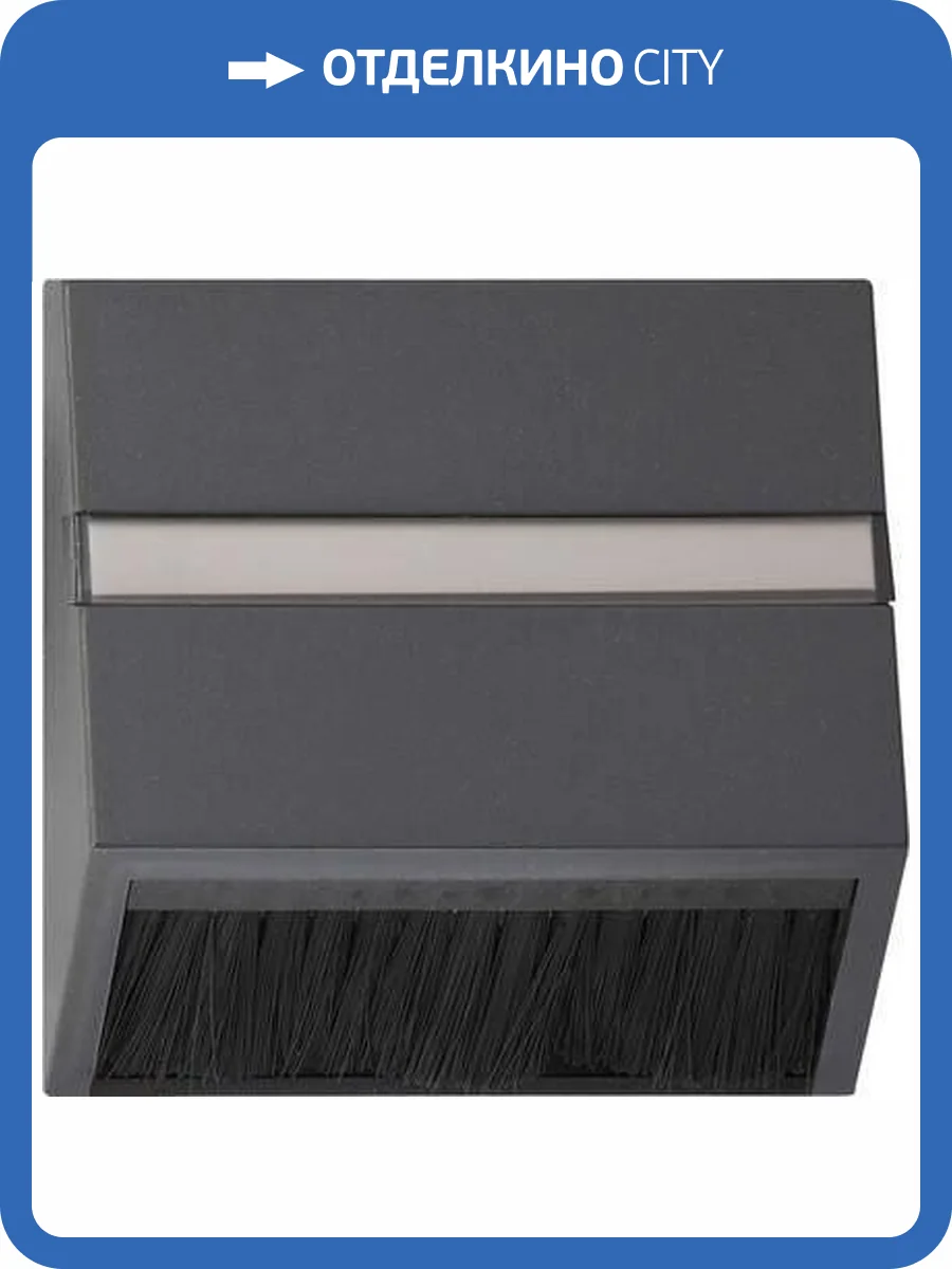 Лицевая панель Gira System 55 приборов с квадратной панелью наклонным выходом антрацит 068228 фото 2