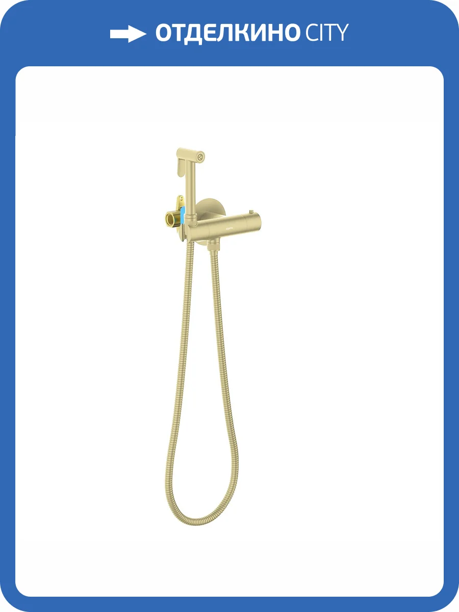 Гигиенический душ Aquatek Оберон AQ1027BG золотой брашированный фото 3