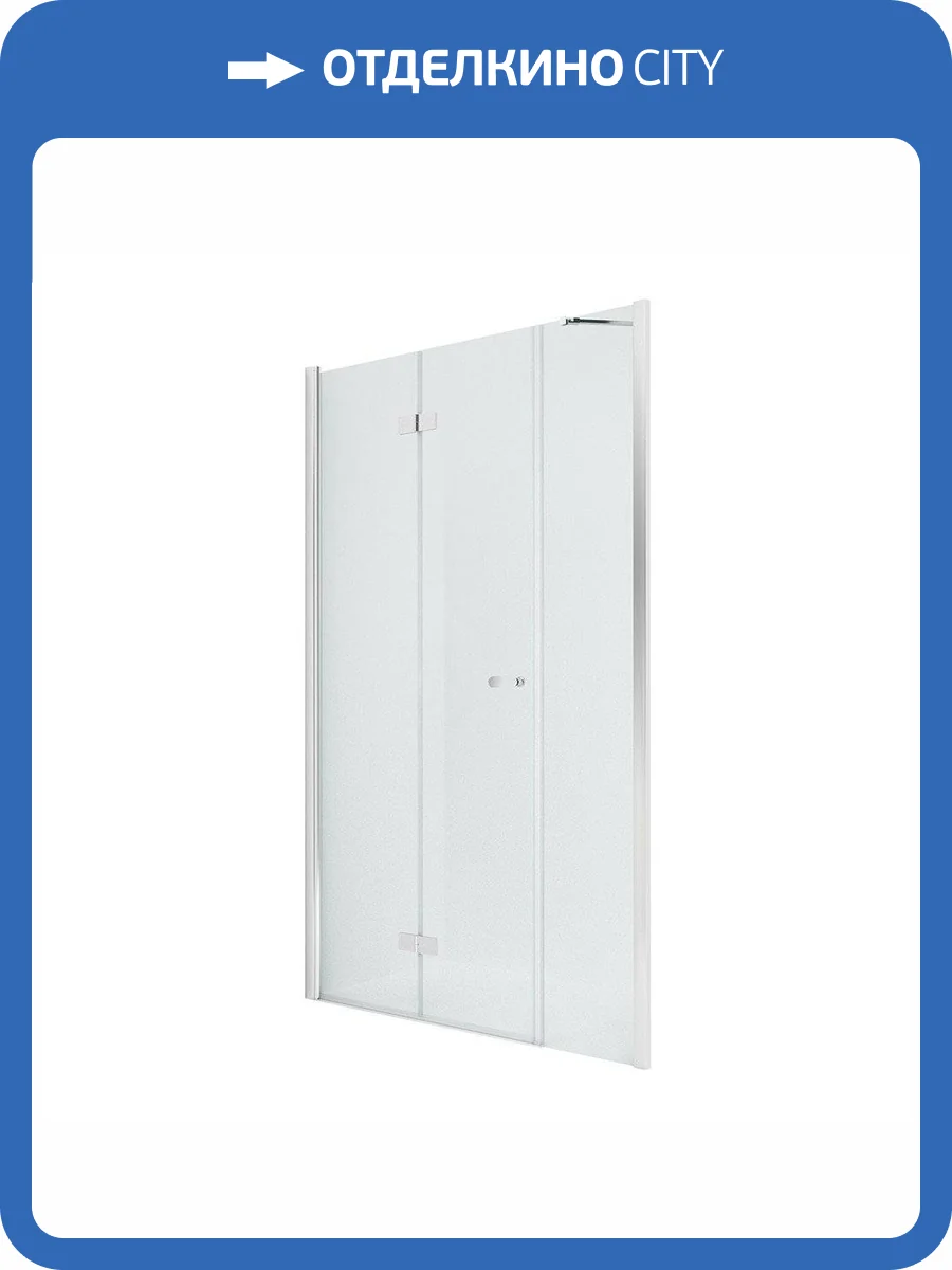 Дверь в нишу NEW TRENDY NEW SOLEO PLUS L 100x195 D-0148A/D-0095B (хром) фото 9