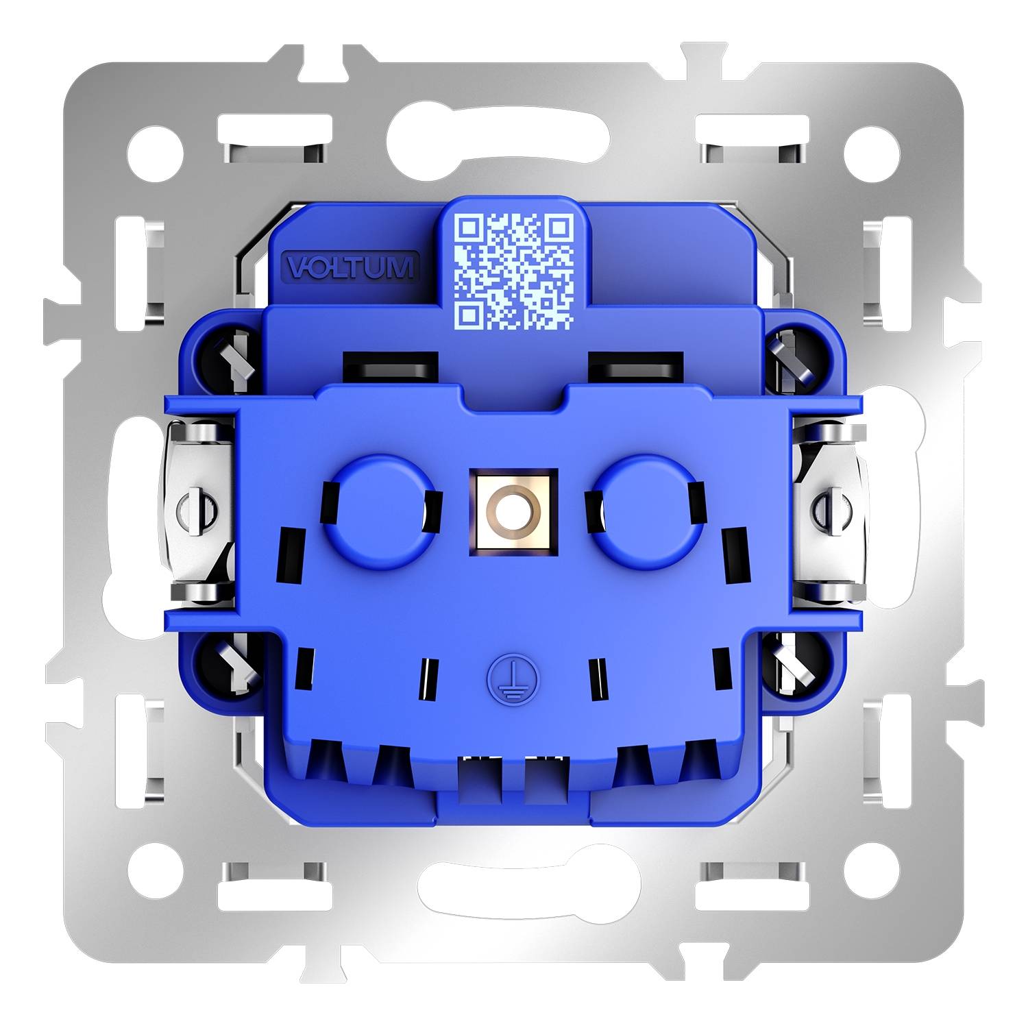 Механизм розетки 1-местной с заземлением Voltum S70 VLS0401M фото 3