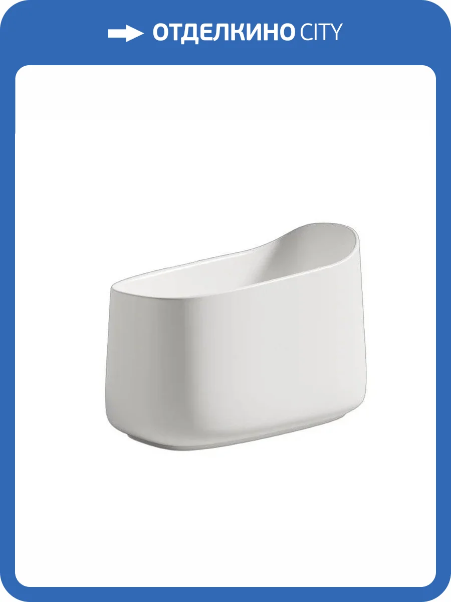 Ванна из искусственного камня Salini Oriente 1043101M 140x80 белая матовая фото 8