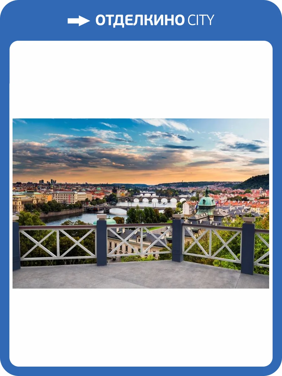 3D Фотообои Artegrafico «Балкончик где-то в Европе» T016 акварель фото 2