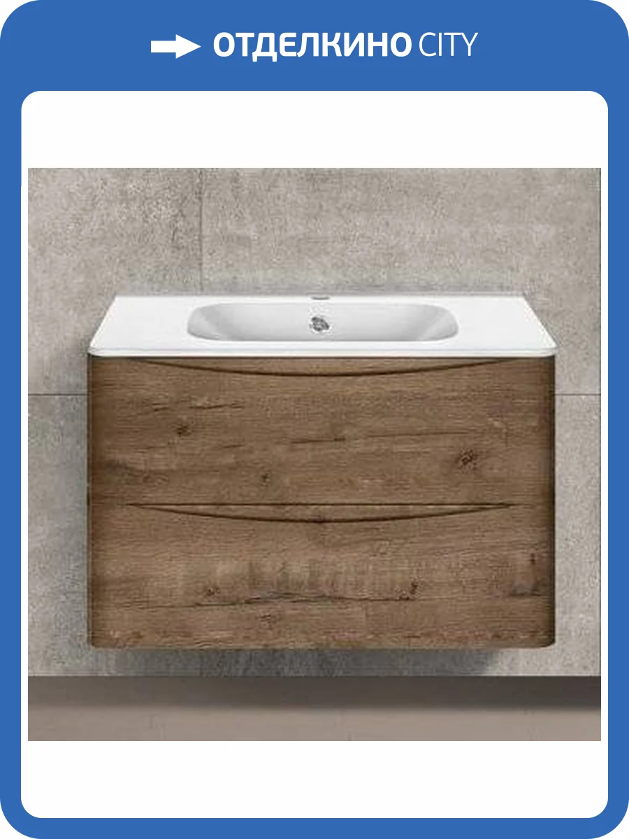 Тумба с раковиной Vincea Paola 80 дуб винтаж фото 12