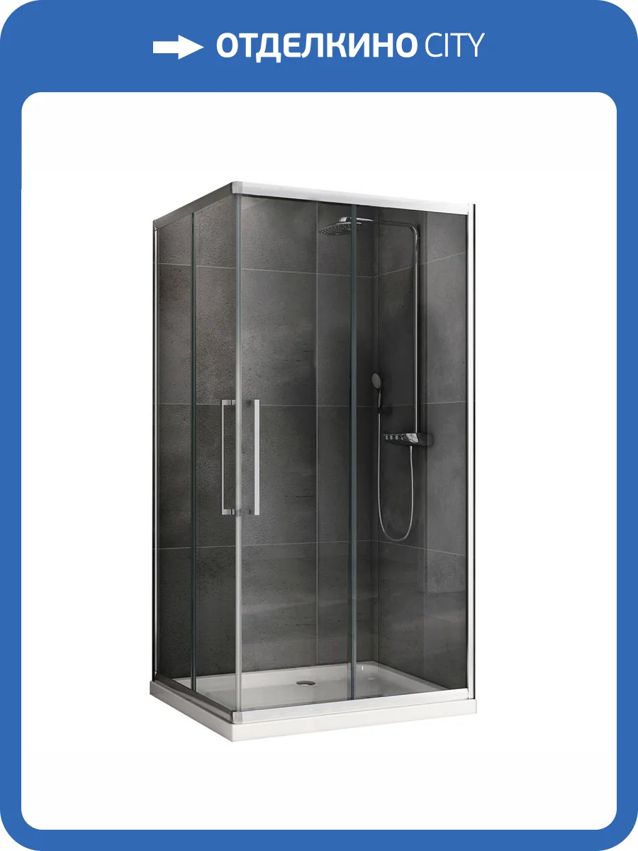 Душевой уголок Abber Schwarzer Diamant AG02128H Хром фото 6