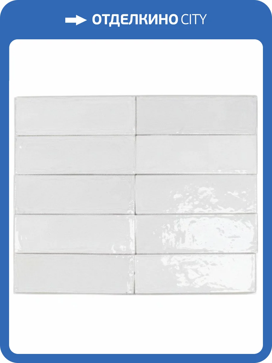 Керамическая плитка Dna Tiles Safi 122108 White 5.2x16 фото 2
