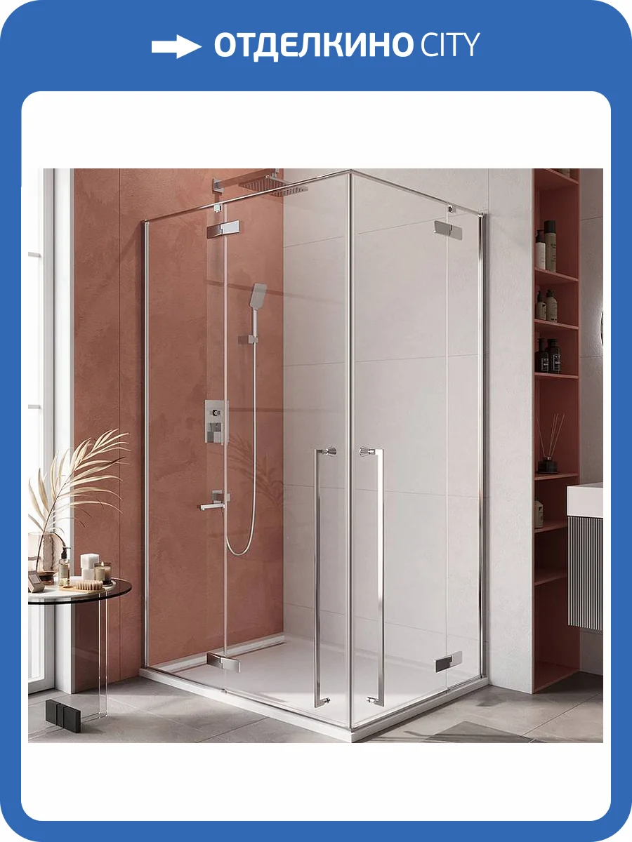 Душевой уголок Cezares Liner LINER-AH-2-120/90-C-Cr-L профиль хром, стекло прозрачное, 120x90 фото 8