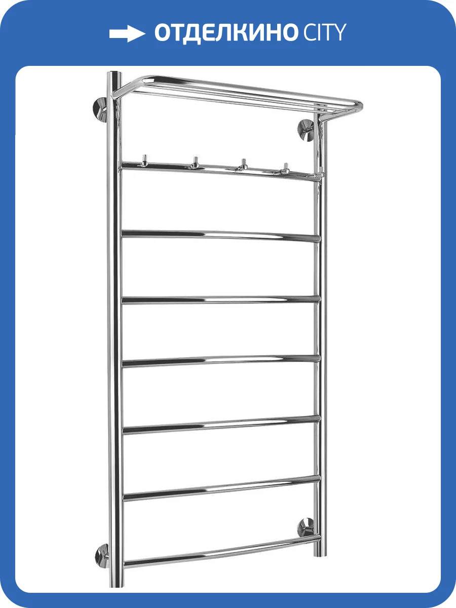 Полотенцесушитель электрический Secado Милан 1 КСП 100х50, хром L фото 4