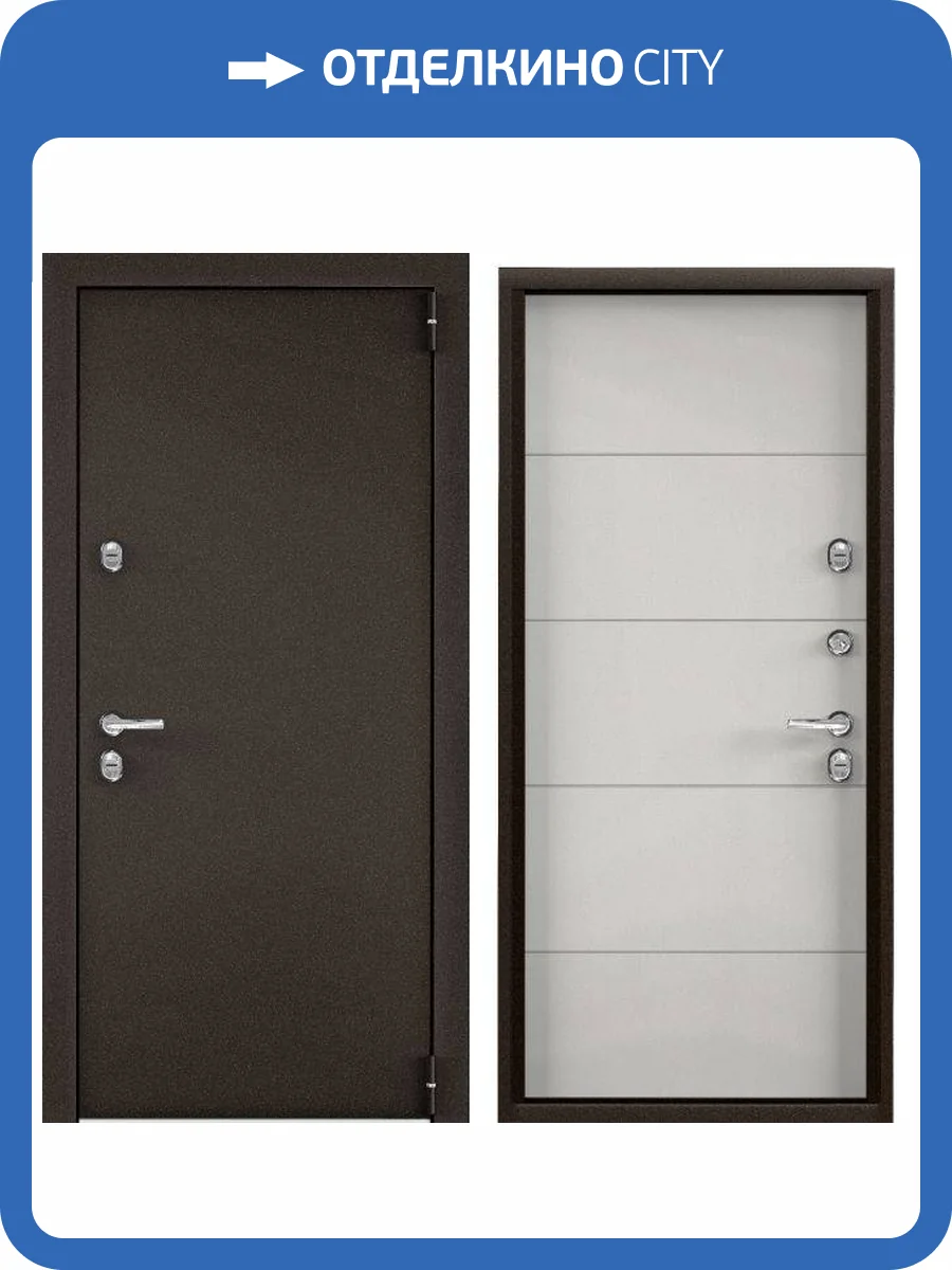 Входная стальная дверь Torex SNEGIR PRO MP 2027208 Букле коричневый/ПВХ Бьянко 2000x880 фото 2