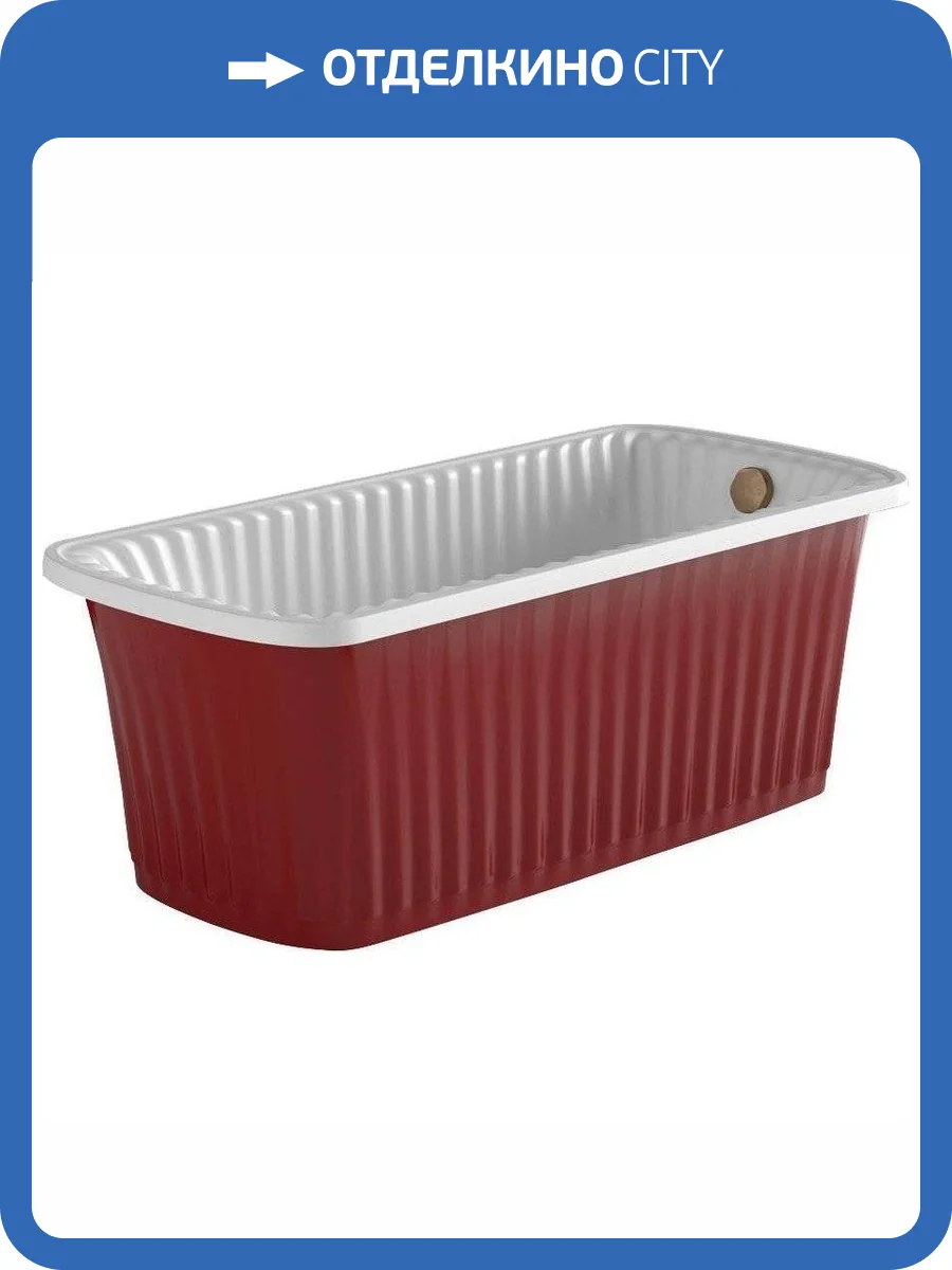 Ванна из искусственного камня Migliore Olivia 24265 174x80 бронзовый слив-перелив, красная фото 3