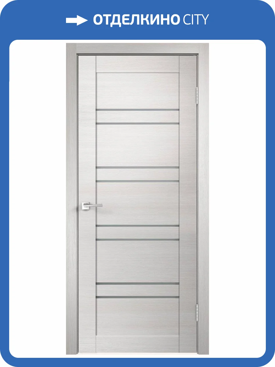 Дверное полотно экошпон VellDoris LINEA 8 VD013908 Мателюкс 700x2000 фото 2