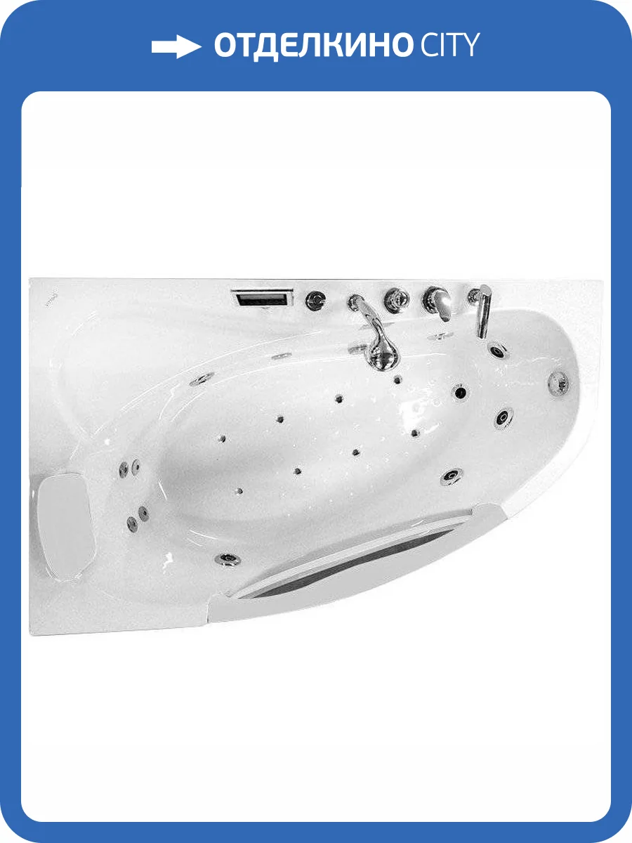 Акриловая ванна Gemy G9046 II K L 170x100 левая фото 8