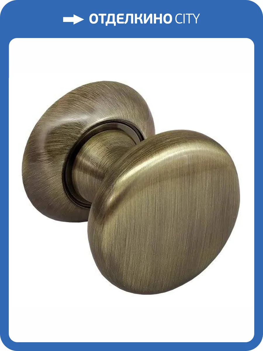 Дверная ручка Morelli FOSTER MHR-1 AB античная бронза, круглая, на розетке фото 3