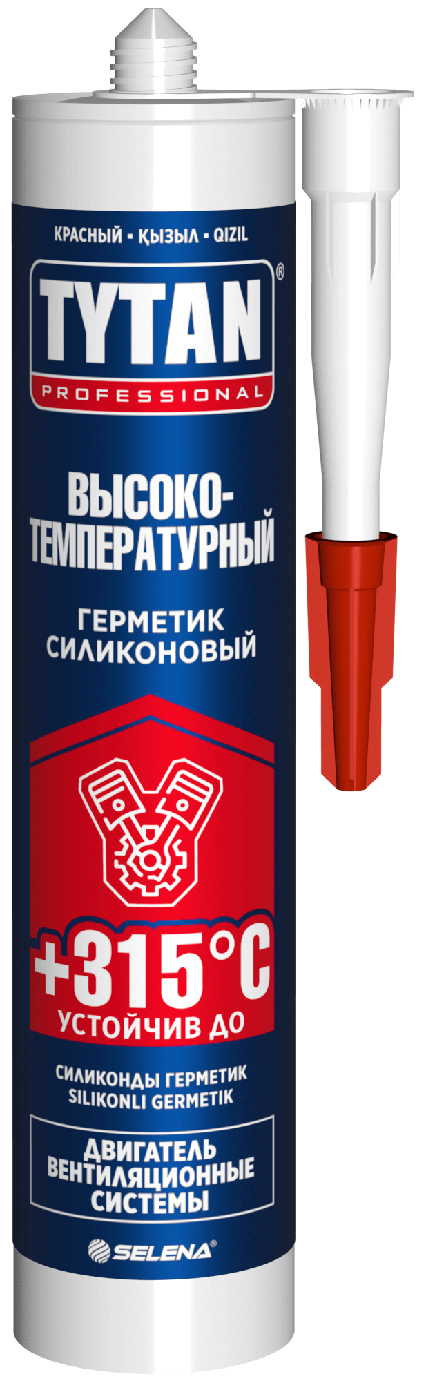 Герметик высокотемпературный силиконовый Tytan Professional черный 280 мл