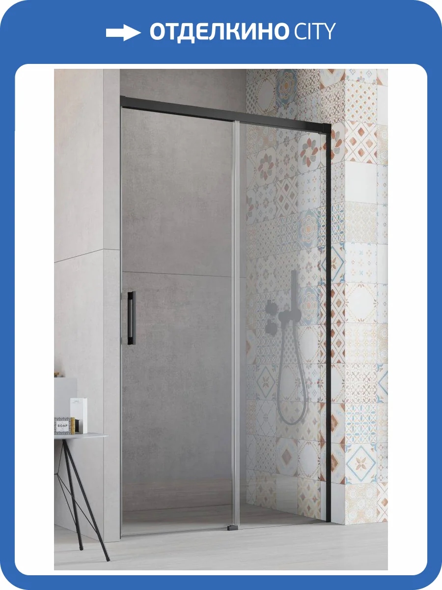 Душевая дверь Radaway Idea Black DWJ 160 Left 387020-54-01L Черный, Прозрачное 160x200.5 фото 2