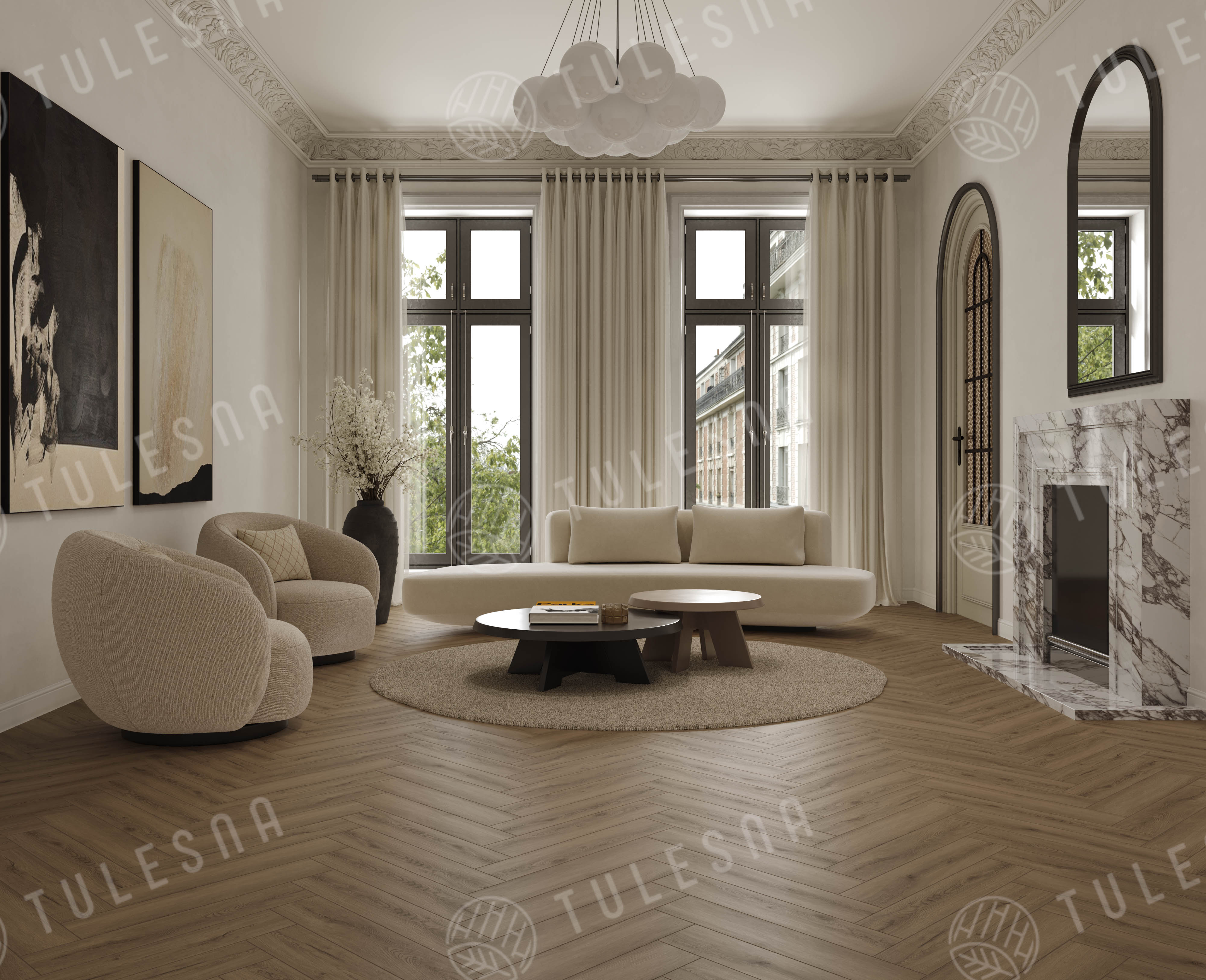Ламинат Tulesna Селена Паркет (Selene Parquet) 8/33 4V LF503-32 Тикаль 121x605 фото 4