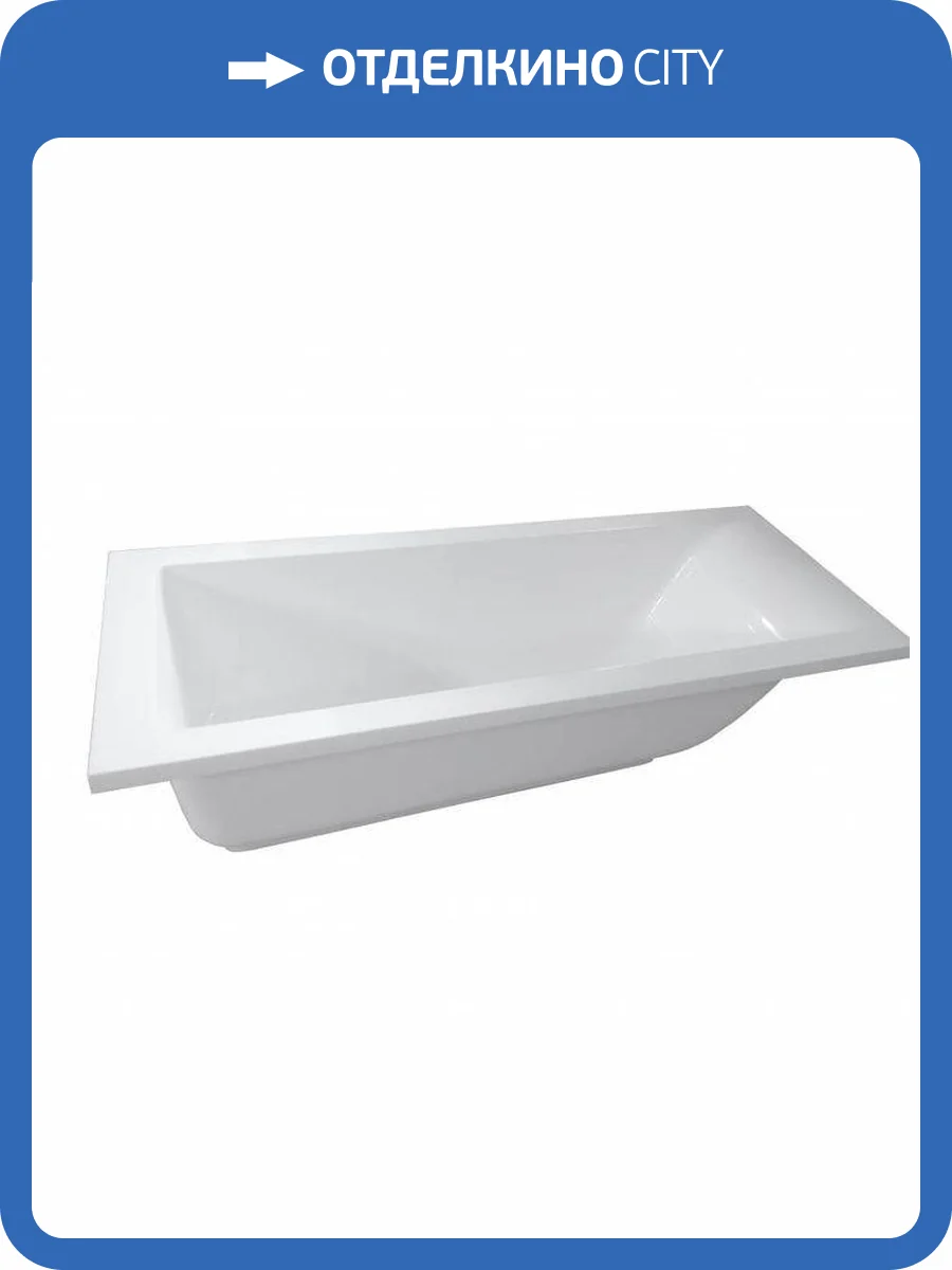 Ванна из искусственного камня Эстет Дельта 170А silk ФР-00014388 170x70 Прямоугольная, белая фото 5