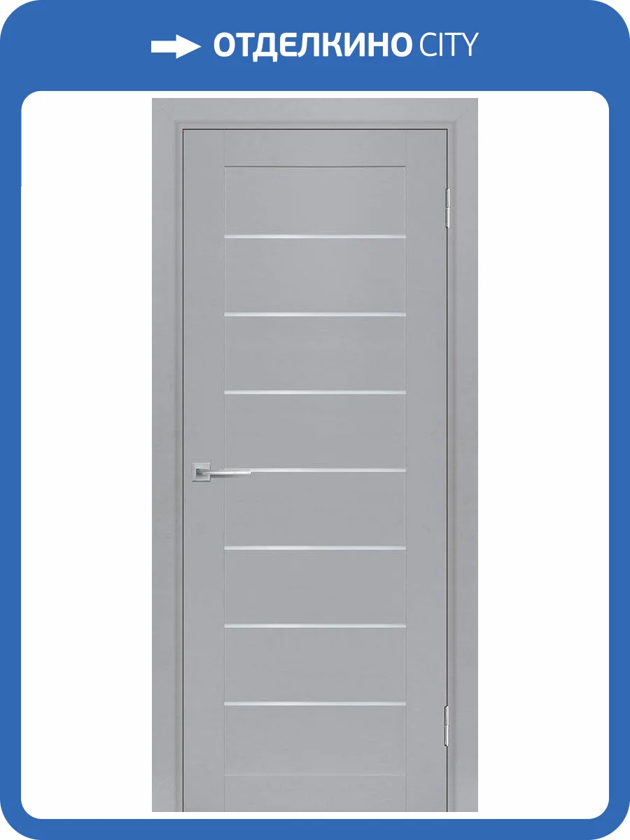 Межкомнатная дверь экошпон Мариам Техно 708, остекленная, манхэттен сатинат белое 600x2000 фото 2