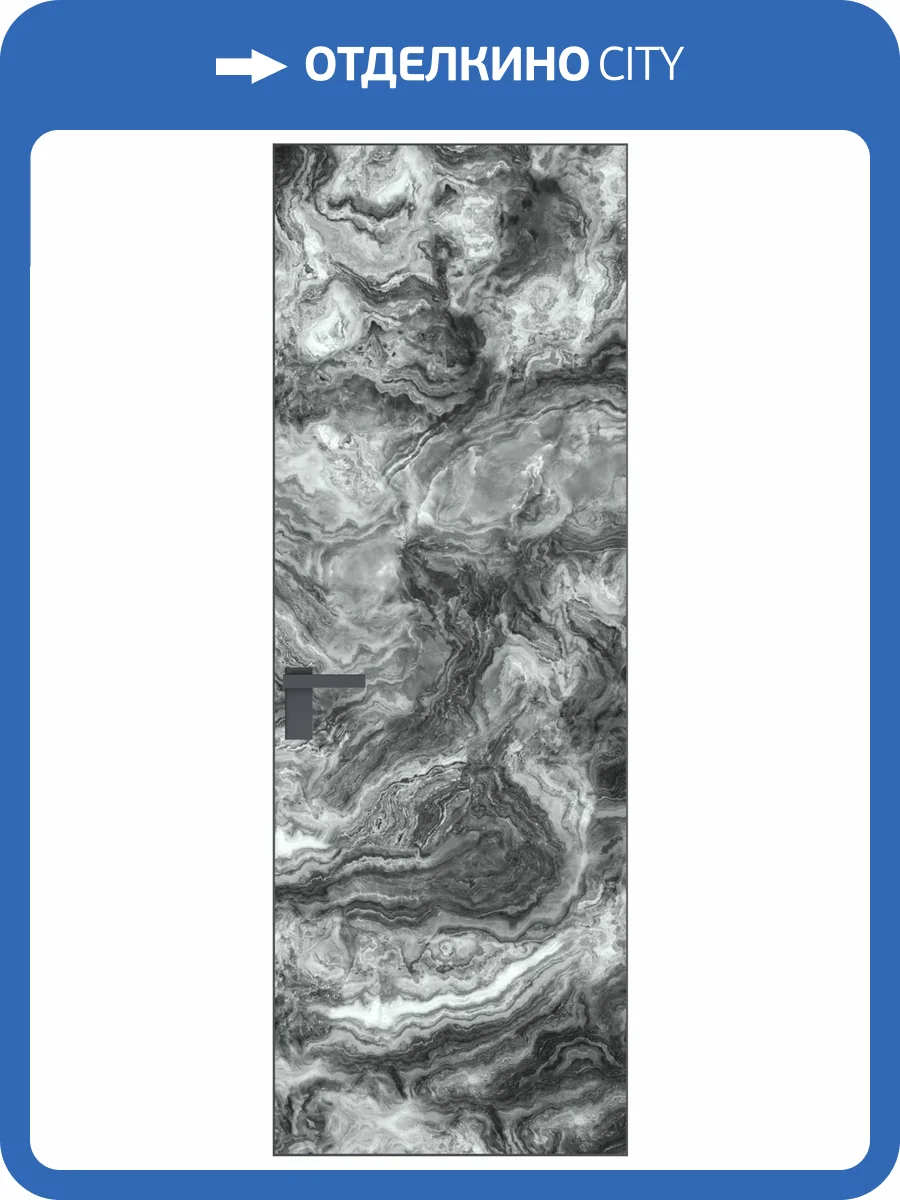 Межкомнатная дверь Profil Doors 1 AGK цвет профиля Серая ночь, стекло безопасное 4 мм атриум серебро 600x2000 фото 2