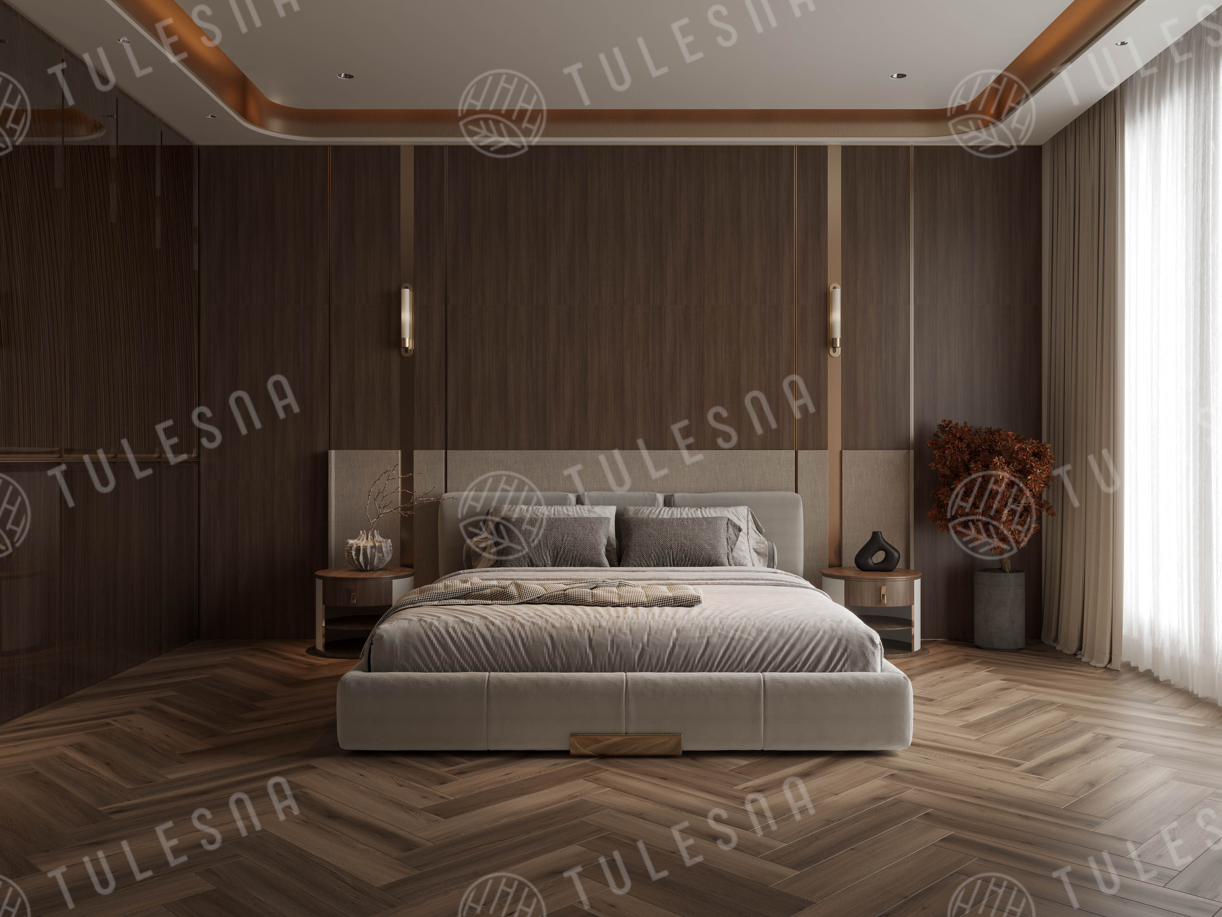 Ламинат Tulesna Селена Паркет (Selene Parquet) 8/33 4V LF503-22 Борнео 121x605 фото 4