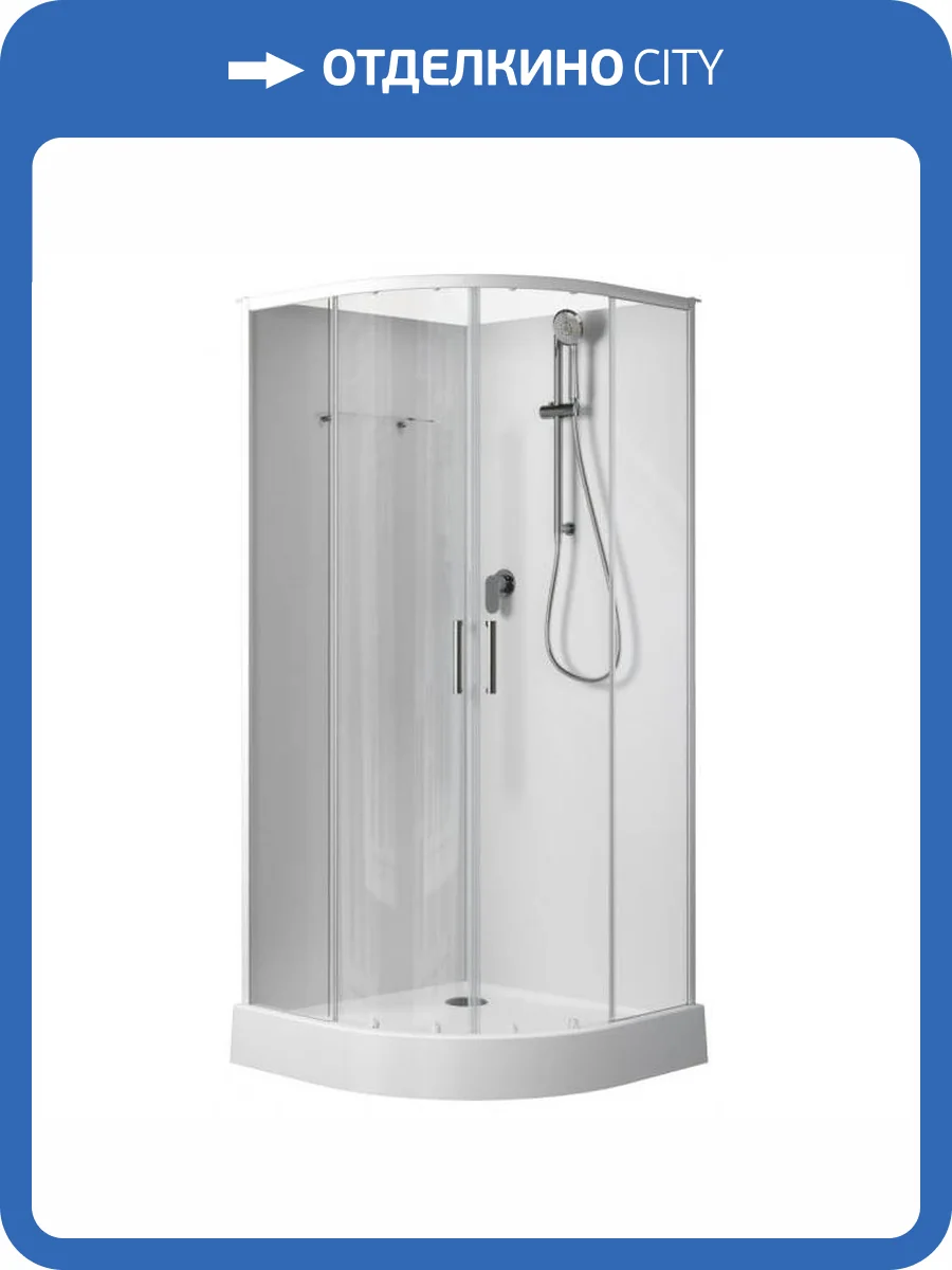 Душевая кабина Aquanet Passion EVO 267252 90x90, профиль хром, стекло прозрачное, без крыши фото 5