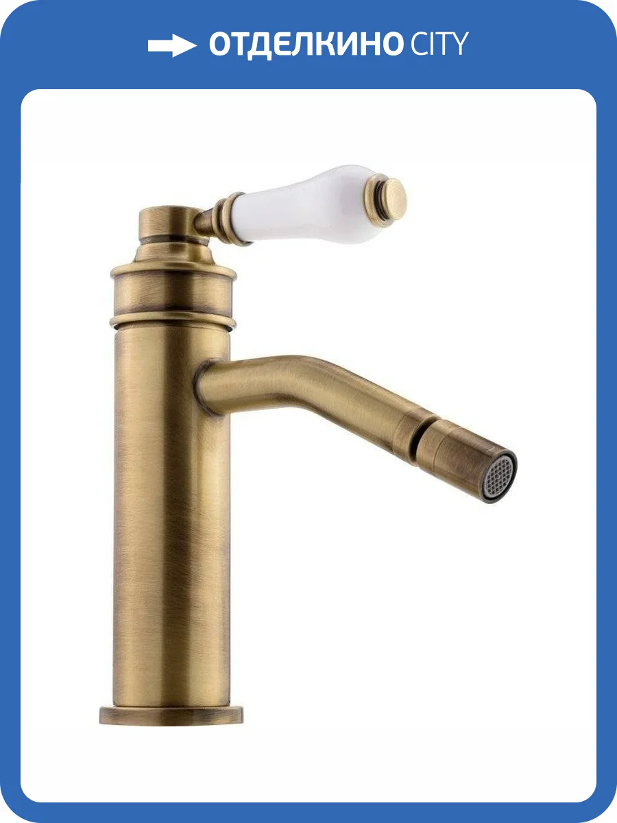 Смеситель для биде Migliore Ermitage Mini 28583 белый, бронза фото 3