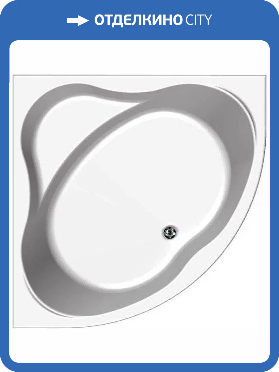 Акриловая ванна Aquanet Palau 00205535 140x140 с каркасом фото 10