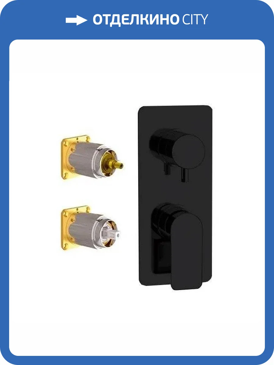 Смеситель для душа Remer Infinity I93KBNO черный матовый фото 3