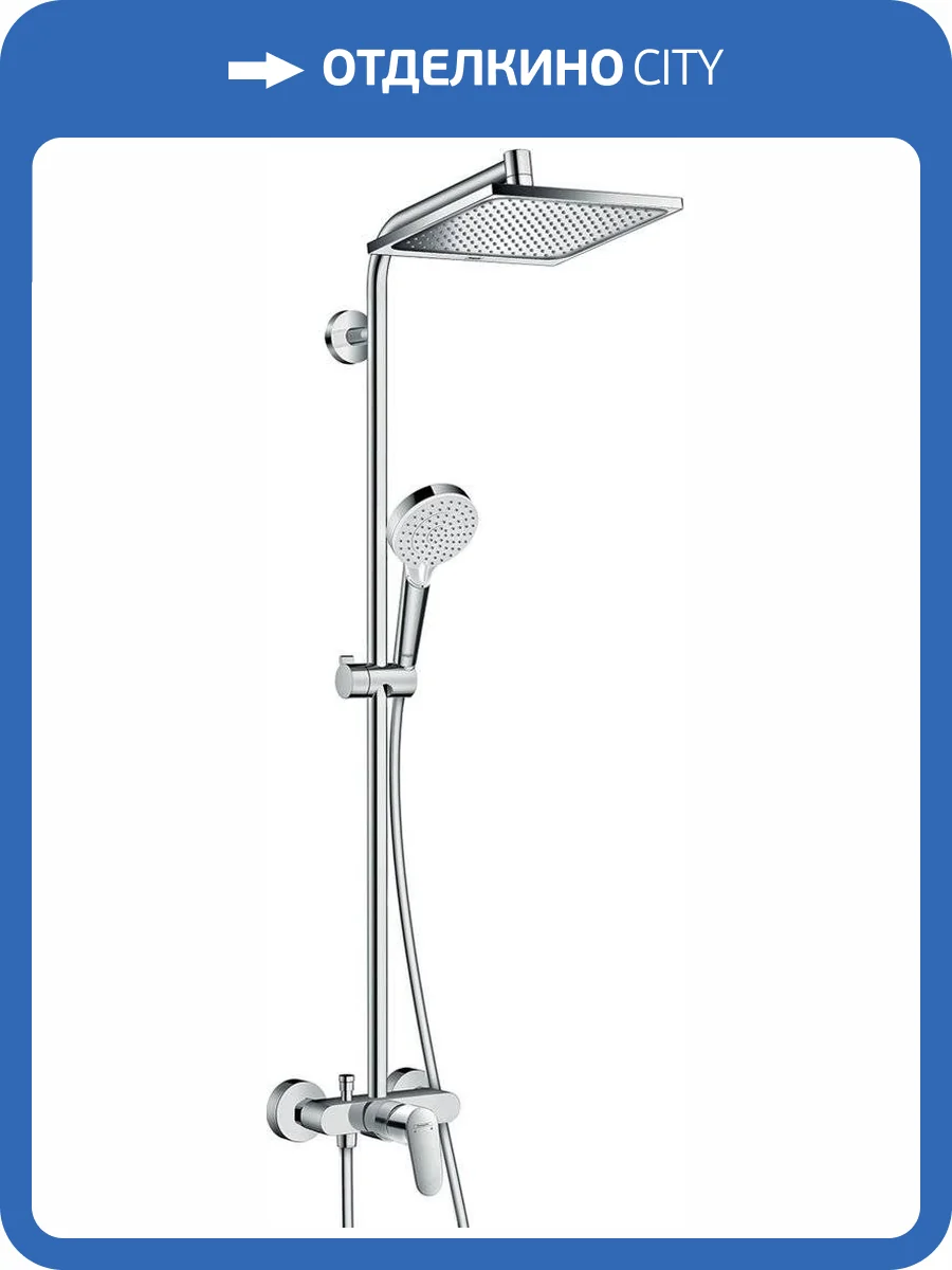 Душевая стойка Hansgrohe Crometta 27284000 E 240 1jet Showerpipe фото 3