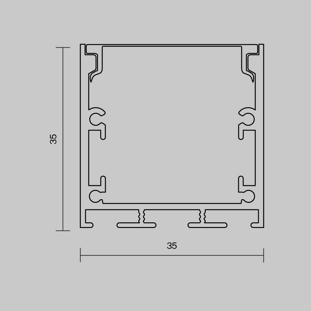 Профиль алюминиевый накладной-подвесной Led Strip 633004 фото 5